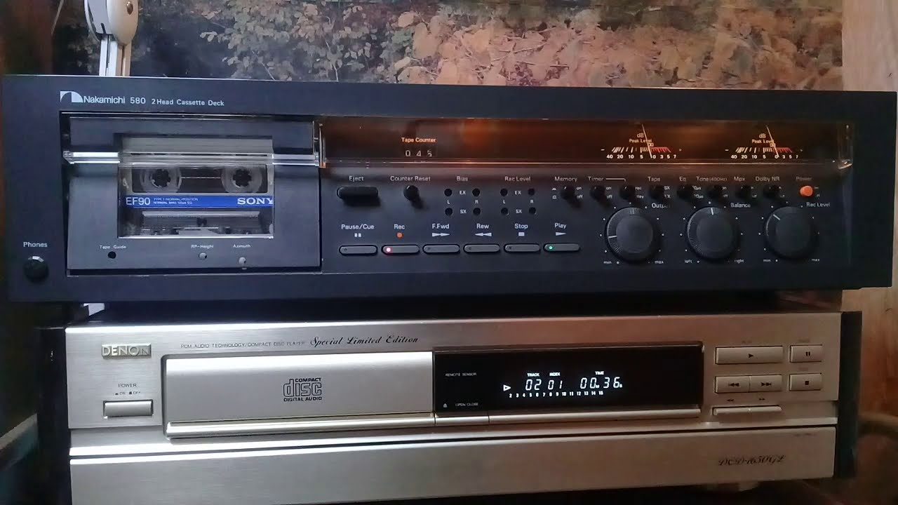 Nakamichi 580 воспроизвидение , запись