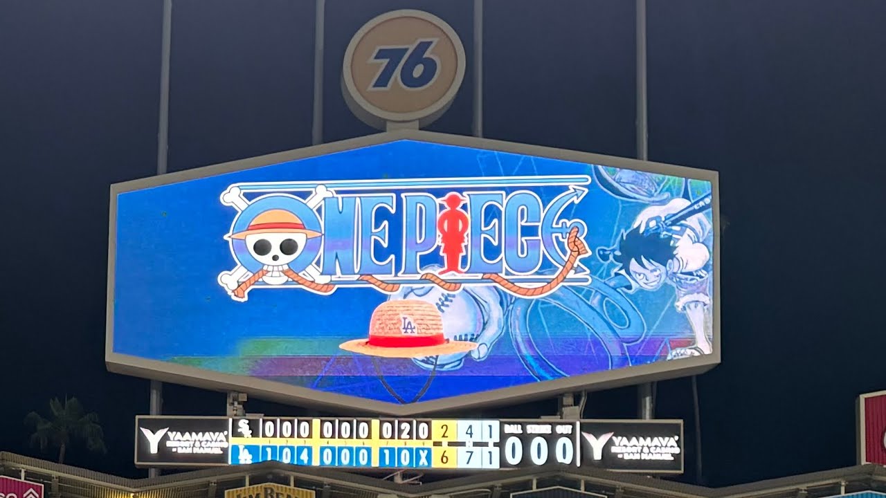 [INEPIECE NIGHT DRONE SHOW] at Dodger Stadium on 7/3/2025