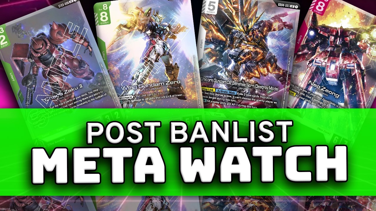 Gundam TCG META WATCH! Is your deck DEAD after this banlist?