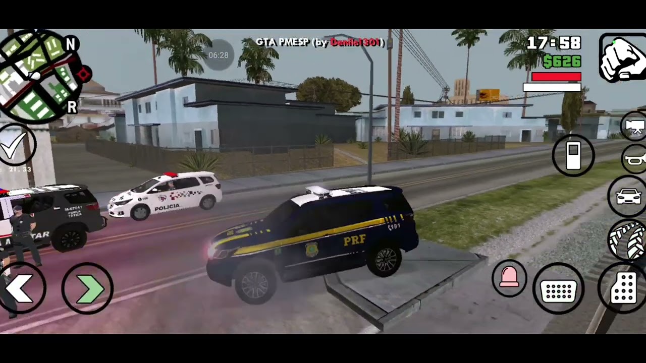 GTA SA MOD POLÍCIA  ) patrulhamento com PRF 