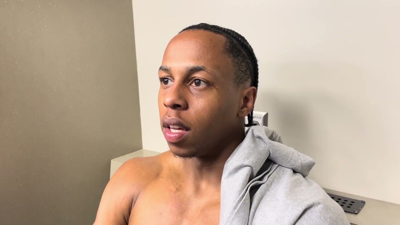 Элмарко Джексон обсуждает поражение KU от Хьюстона.