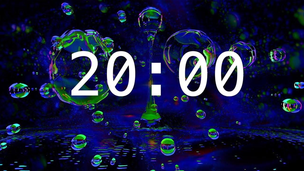 20 Minute Timer | Calming Music | Abstract 2025