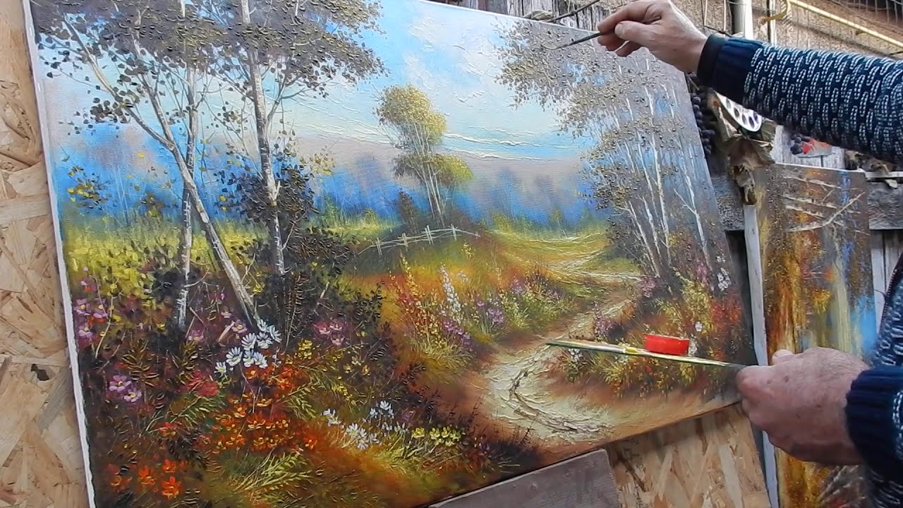 Tablouri in culori de ulei si acrilic tehnica impasto in cutit de paleta by Ion Voineagu - 5