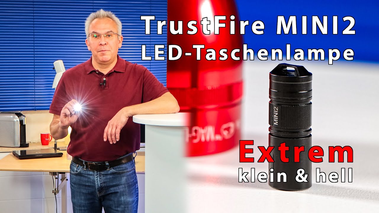 TrustFire MINI2 LED Taschenlampe extrem hell & klein ideal auf Reisen, Camping, Wandern, Outdoor