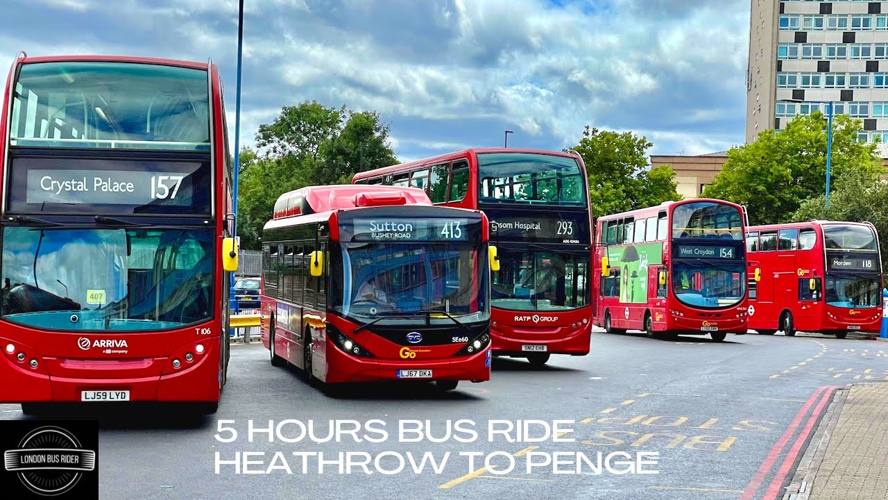 5 Hours West to East London 4K Bus Ride via Big Ben Join me