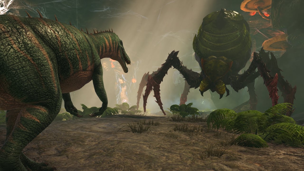 ARK: Survival Evolved - Baryonyx Army vs. Broodmother Lysrix