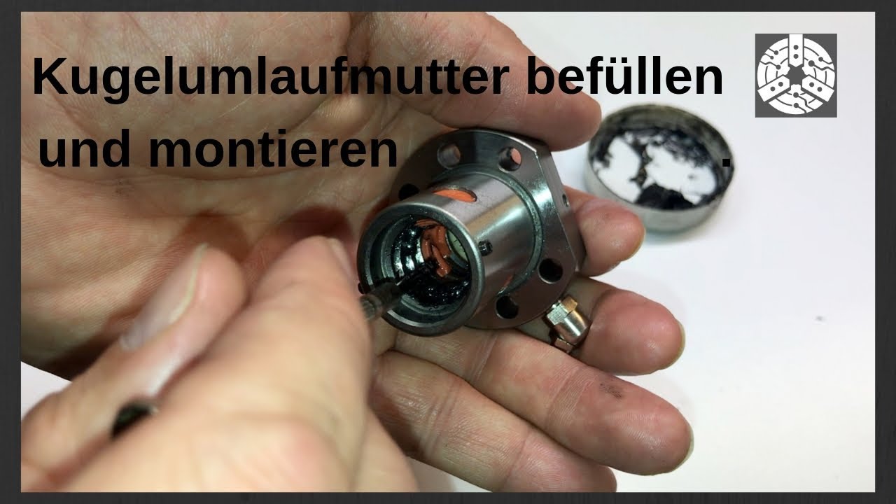 CNC Discount Kugelumlaufmutter montieren und befüllen