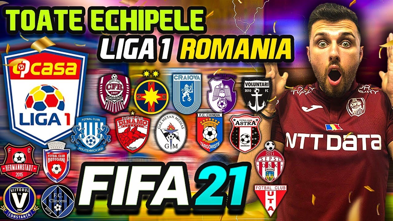 FIFA 21 || TOATE ECHIPELE DIN LIGA 1 ROMANIA! (SEZON 2020-2021)