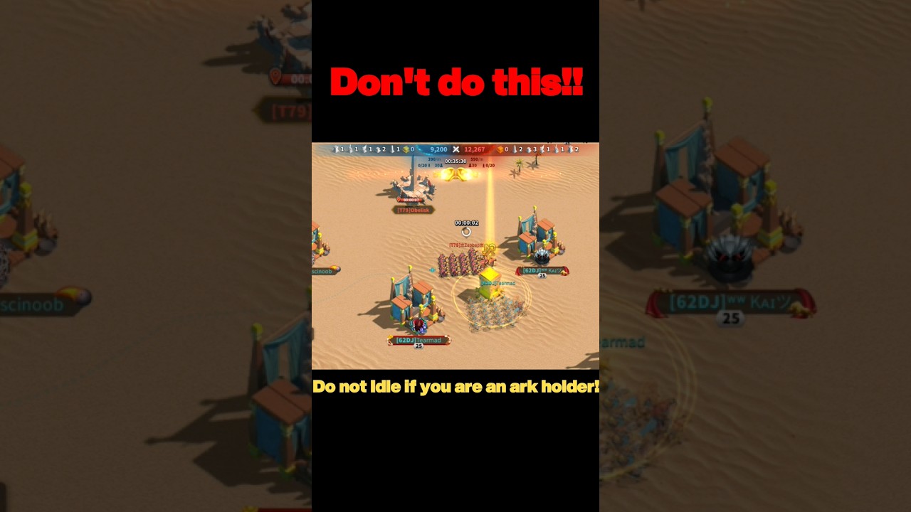 Don't do this in Ark of Osiris! #strategyliveshere #riseofkingdoms #rok #shorts