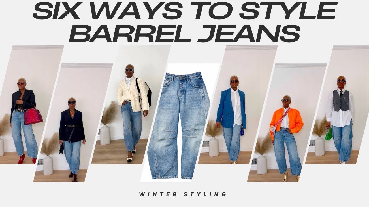 6 Stylish Ways To Style Barrel Jeans | Free People & Red Boots Lookbook