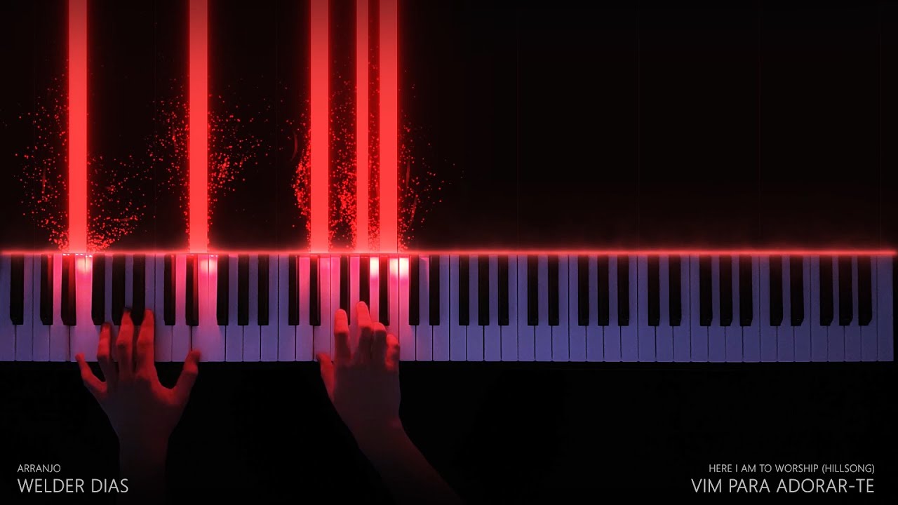 Vim Para Adorar-Te (Here I Am To Worship) | Teclado Tutorial Piano Cover