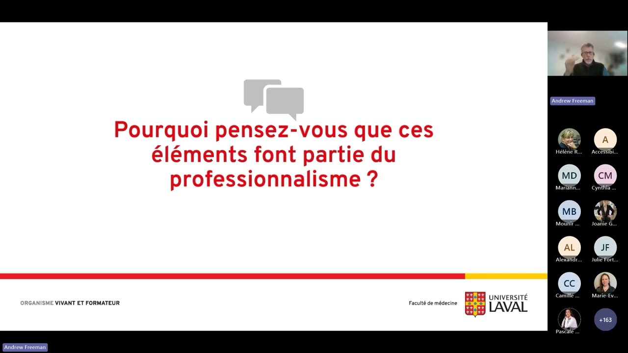 Webinaire – Le professionnalisme est important, n’est-ce pas