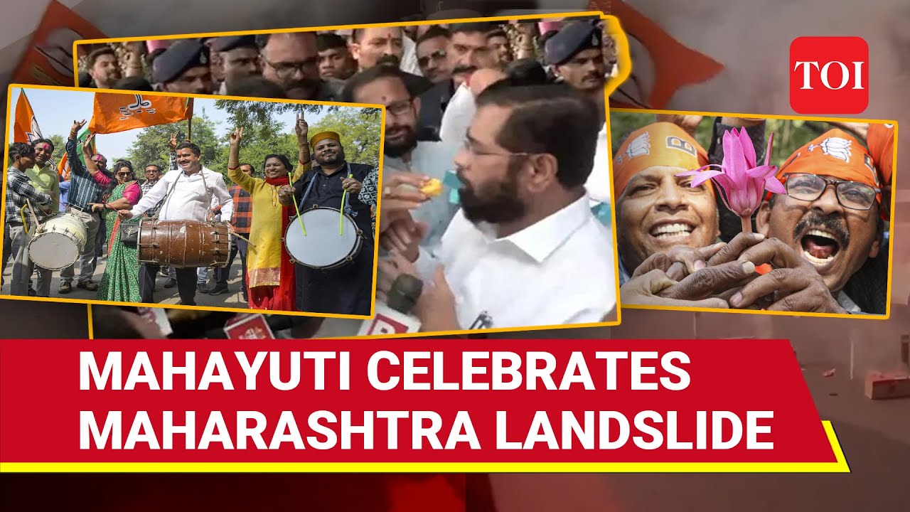 Maha Victory Gala: Mahayuti Celebrates Landslide In Maharashtra Election | Watch