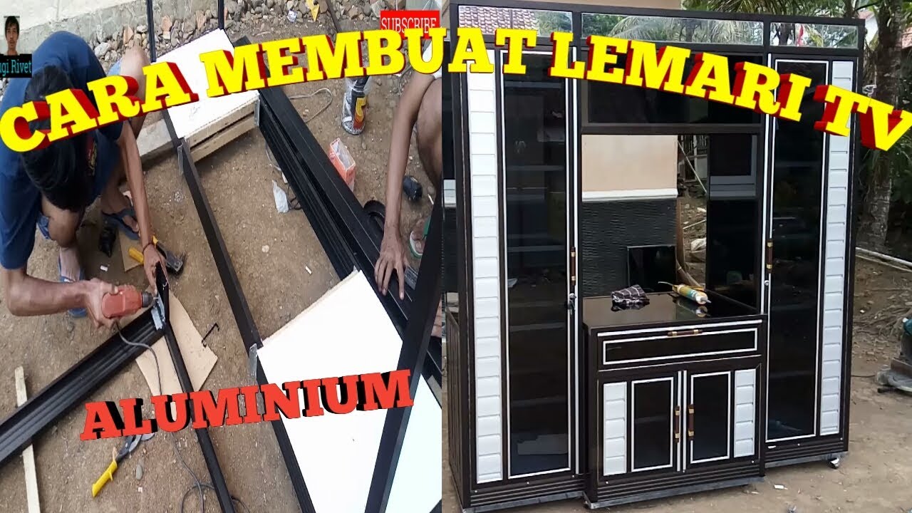 Lemari TV - Cara Membuat Lemari TV Aluminium