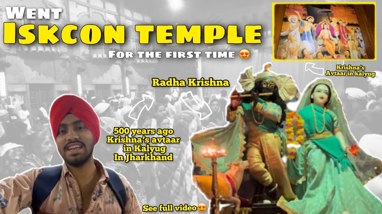 Went ISKCON TEMPLE for the first time❤️ best experience😍 #vlog107 #jaishreekrishna