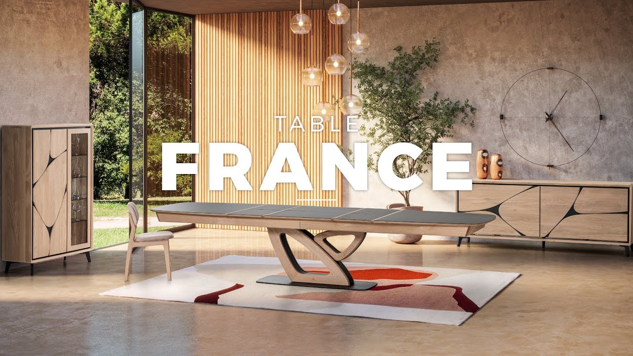 Table de repas extensible rectangulaire ou ronde FRANCE