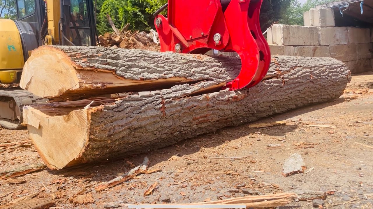 How to process firewood | Log Cracker | Eastonmade | Wild Logs