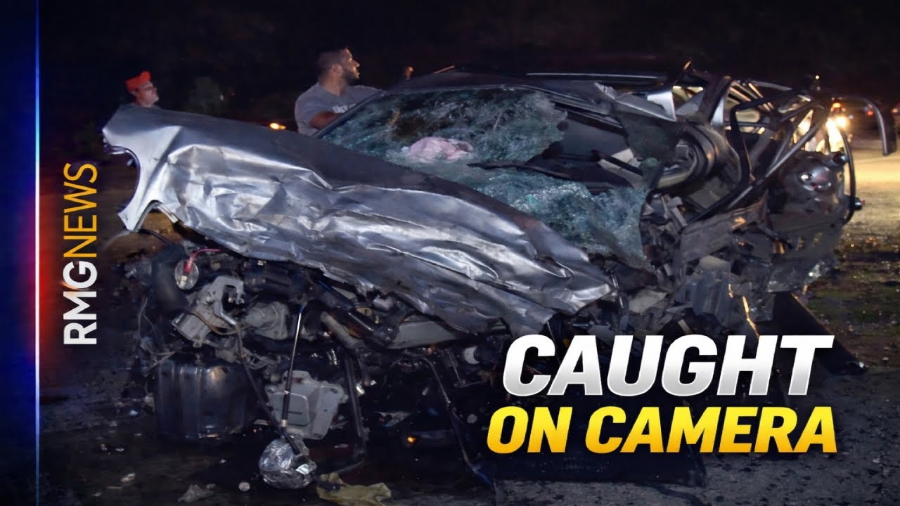 ARCHIVE: Wrong-Way Driver Caught on Camera on Freeway; Wreckage Seen Moments Later Before FD Arrive.