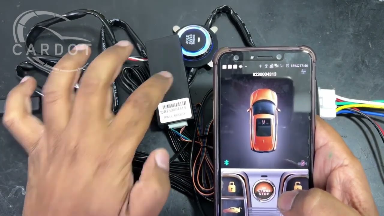 Cardot global version smart car alarm Portuguese customized version for Brazil market