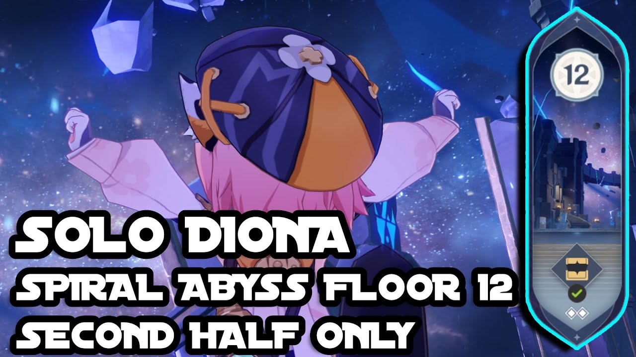 Diona: Solo Run on Spiral Abyss Floor 12 (Second Half Only) | Genshin Impact