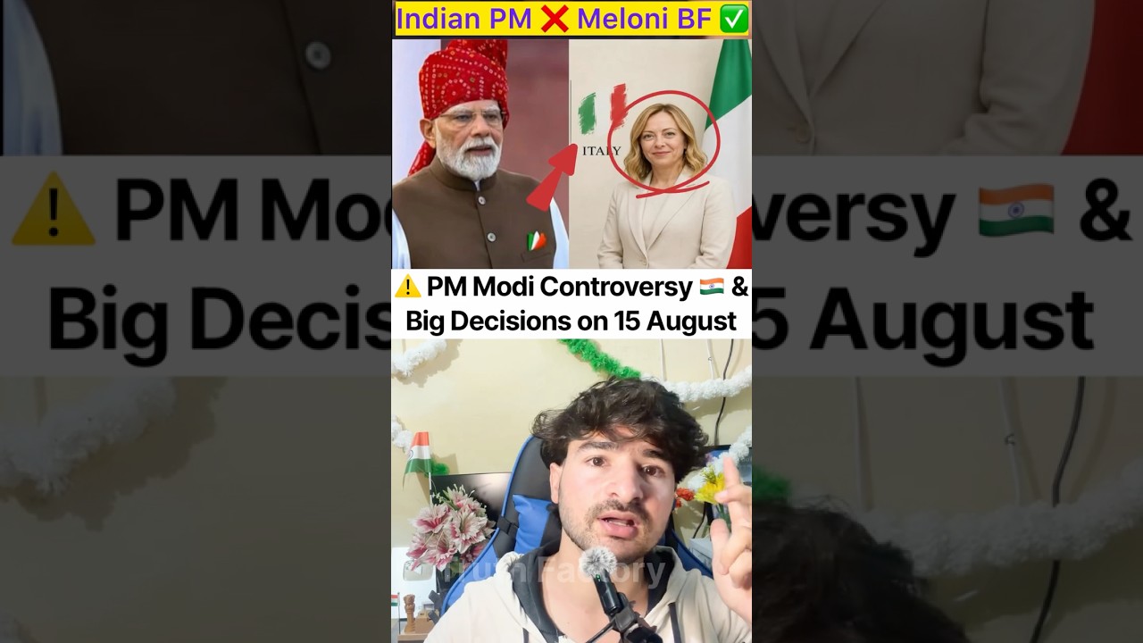 PM Modi Tiranga Pocket Square Controversy | 15 August Speech And Big Decisions #shorts