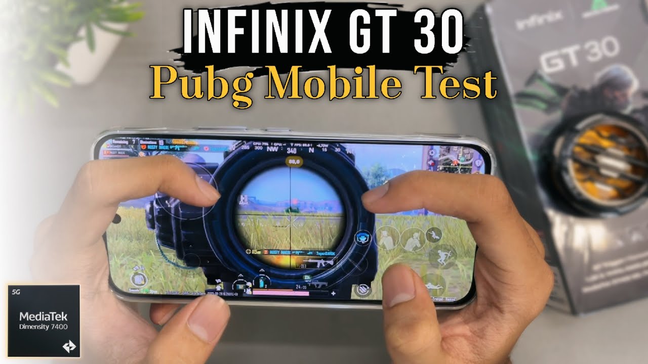Infinix GT 30 Mediatek Dimensity 7400 Pubg Mobile Smooth Extreme+ Gaming Test