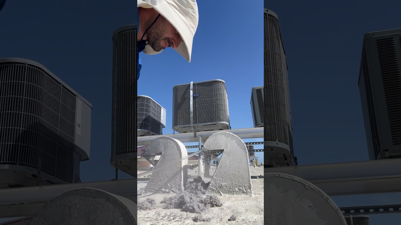 #dryerventcleaning #dryervent #satisfying