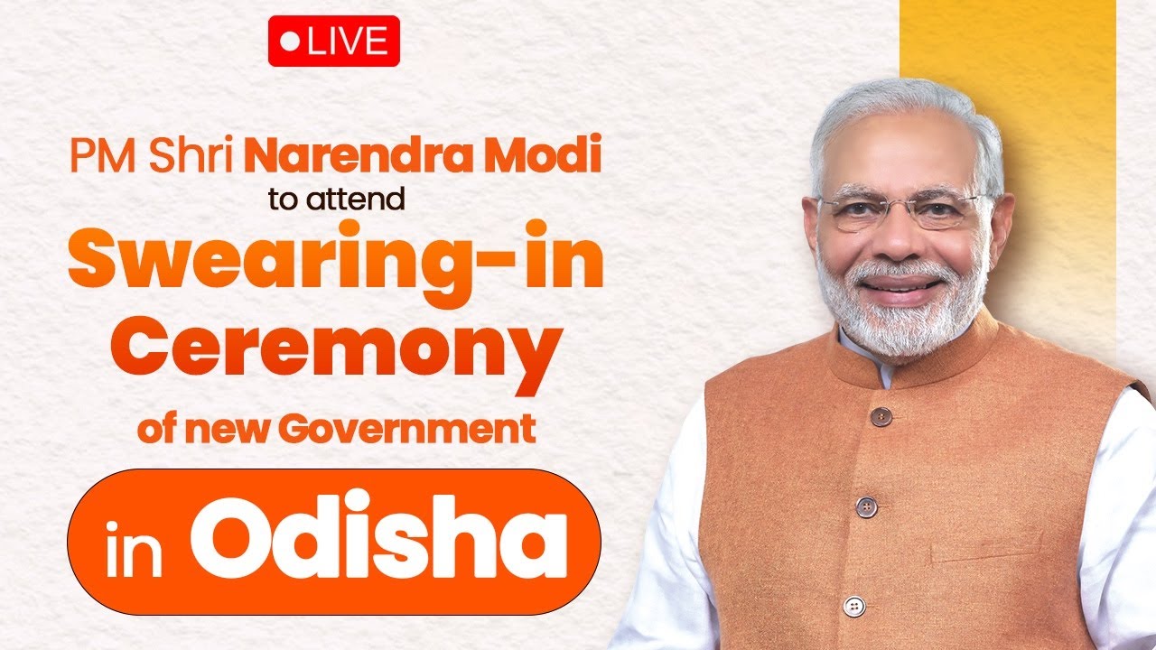 LIVE: PM Shri Narendra Modi attends Swearing-in Ceremony of the new government in Odisha.