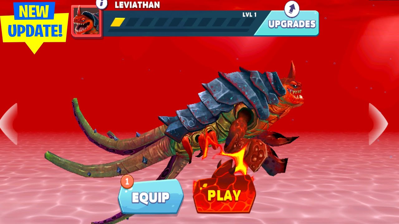 HUNGRY SHARK EVOLUTION HUGE UPDATE - NEW LEVIATHAN SHARK UNLOCK - ALL SHARKS UNLOCKED GAMEPLAY