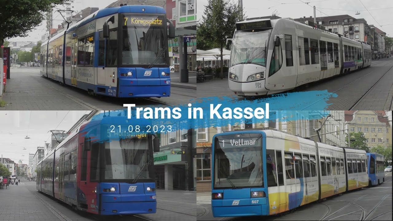 Trams in Kassel - 20.08.2023