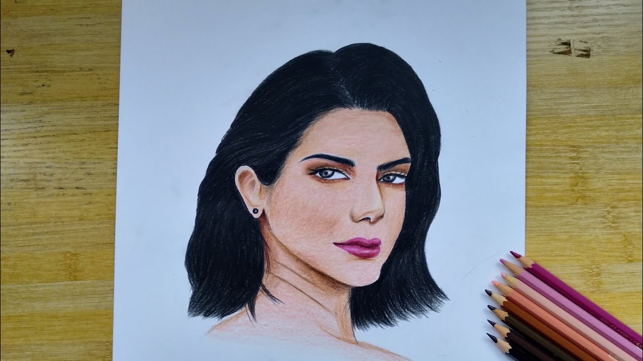 How To Draw Face Using Colored Pencil/ Easy Step By Step For Beginners.