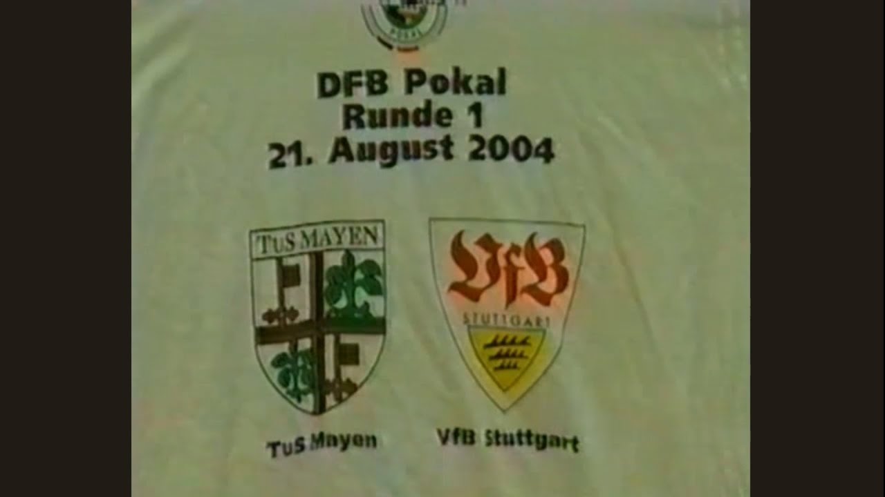 Auslosung und Berichte zum DFB-Pokal Spiel 2004 gegen den VfB Stuttgart
