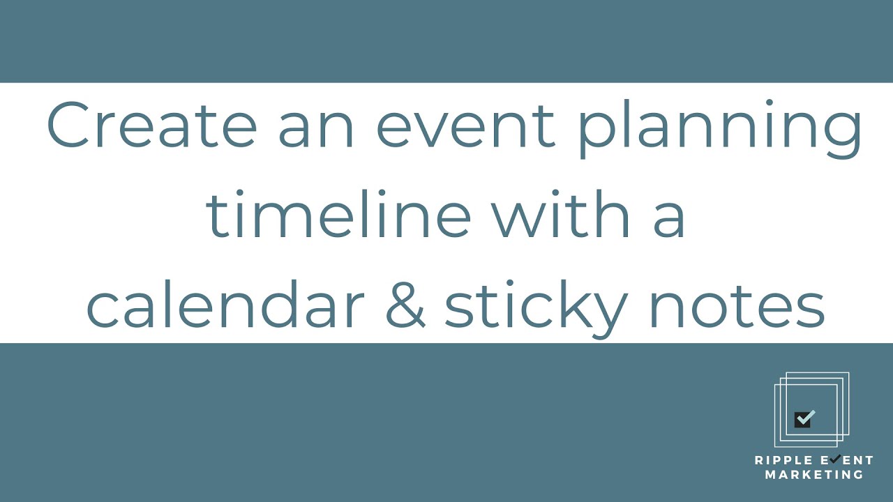 Planning a timeline with calendar and sticky notes