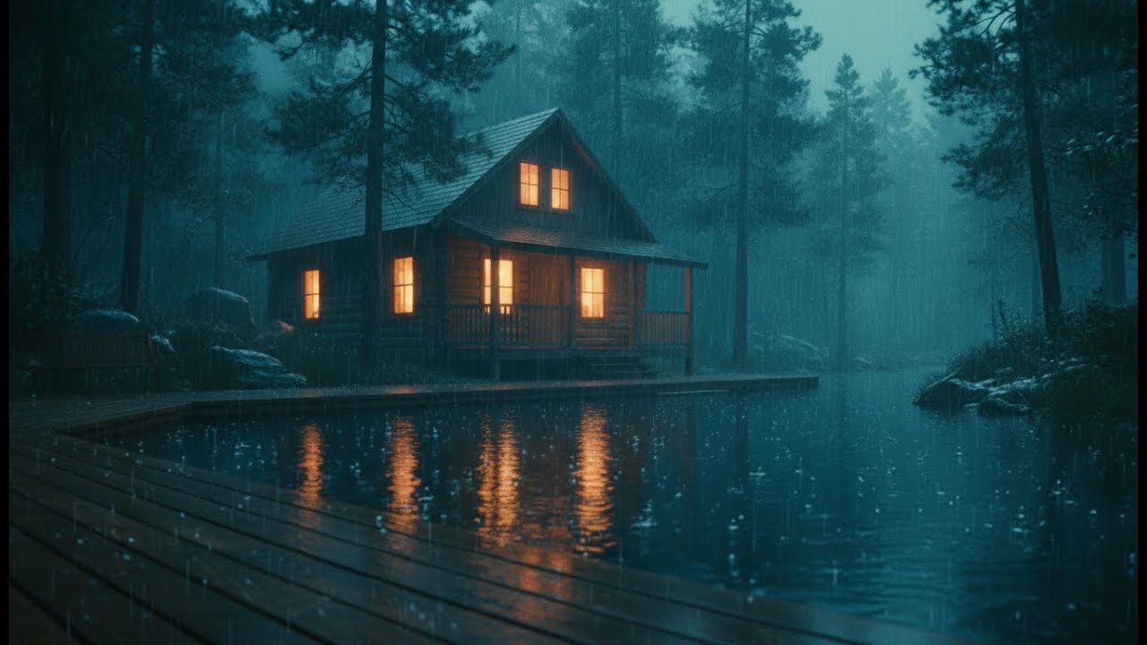 Rain Sounds for Sleeping 🌙 Night Heavy Rain Ambience for Deep Sleep, Calm Thoughts & Better Rest
