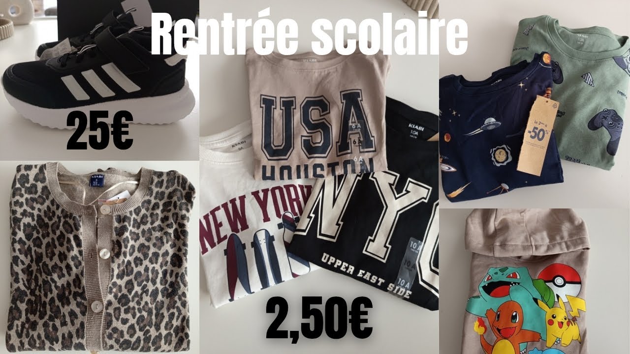 Haul rentrée scolaire 🧑‍🤝‍🧑 #kiabi #backtoschool 