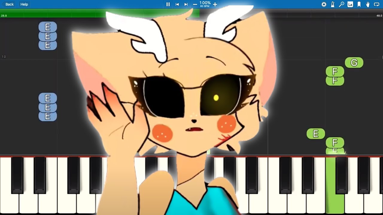 Cyberpunk Meme - Piano Tutorial - Piggy Book 2 - Hello Lyana Kitty YT