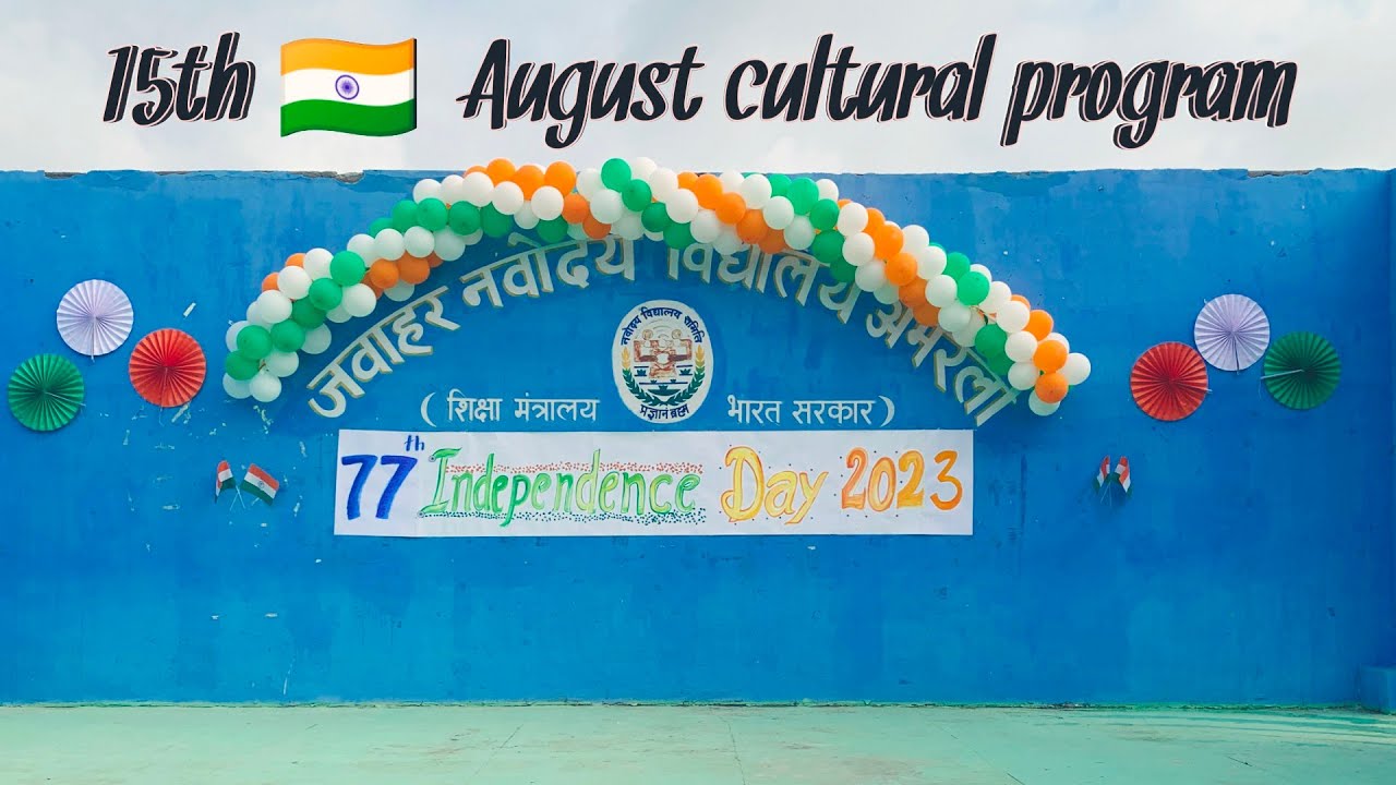 15 August 2023 cultural program || JNV Amreli || Independence day celebration || pyramid || zoomba |