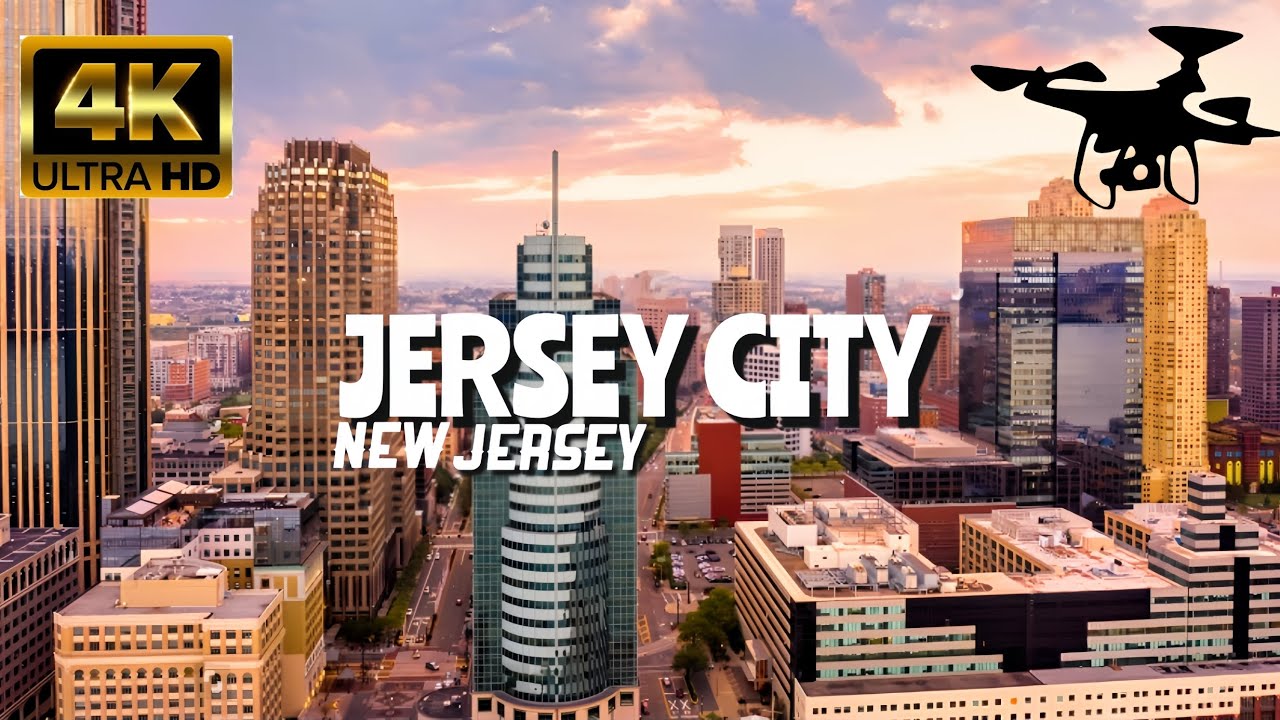 Jersey City, New Jersey In 4K By Drone - Amazing View Of Jersey City, New Jersey