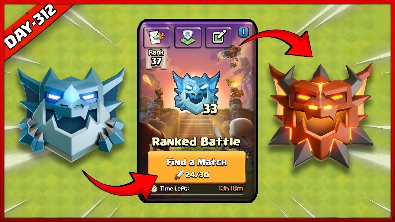 LAST 6 ATTACKS WILL DECIDE MY FUTURE | ELECTRO TO LEGEND ( Clash of Clans) DAY-312