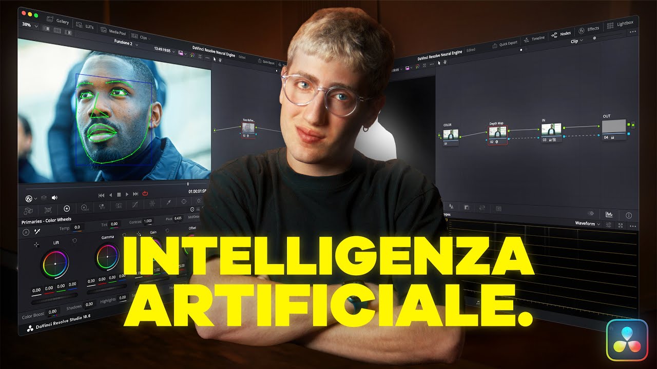 Intelligenza Artificiale su DaVinci Resolve, è folle. [Tutorial Italiano AI]