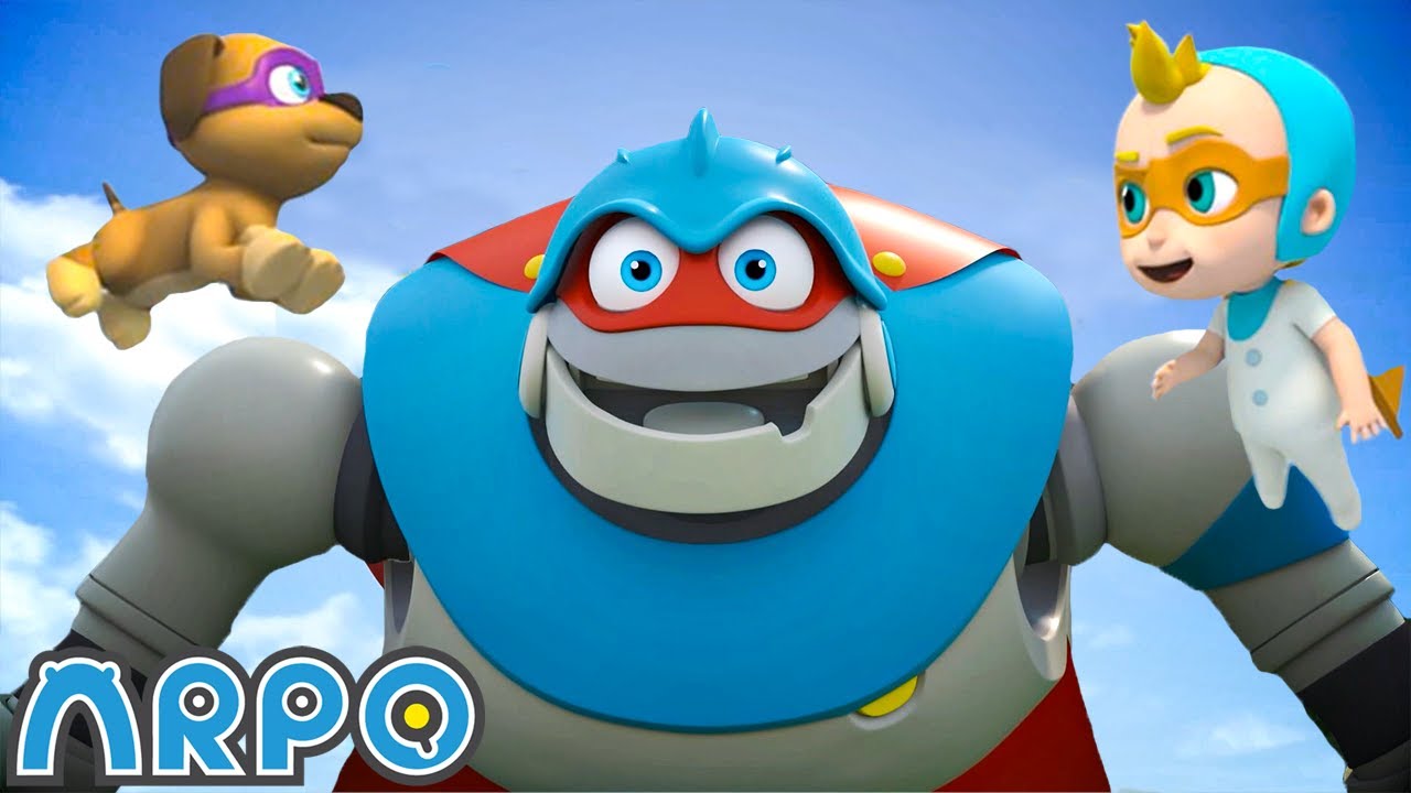 Superhero Arpo Has a CRAZY Dream! | ARPO The Robot | Songs and Cartoons | Best Videos for Babies