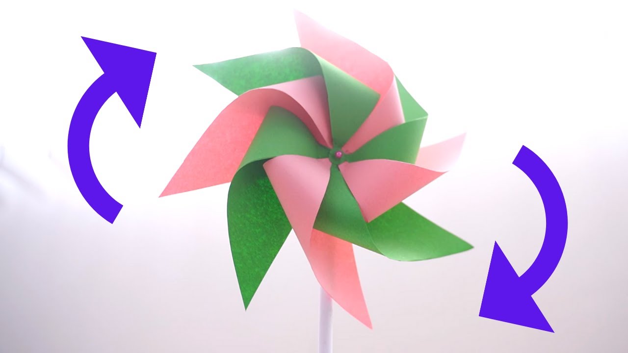 How to Make a Paper Pinwheel that Spins! | Easy Paper Crafts Tutorial