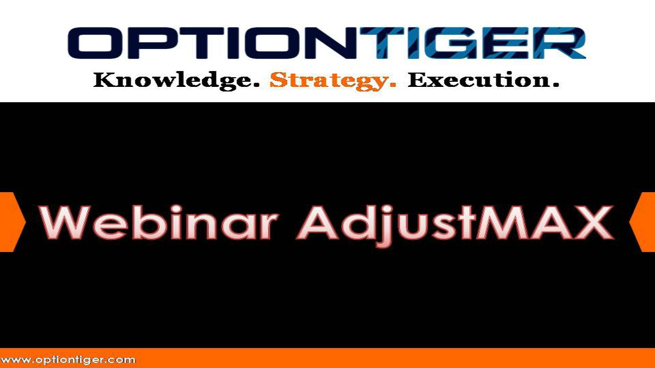 Webinar AdjustMAX by Options Trading Expert Hari Swaminathan