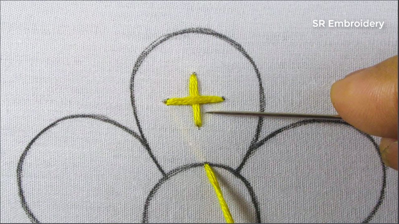 Fantastic Flower Hand Embroidery Design Tutorial Super Easy Unique Flower Sewing For Beginners