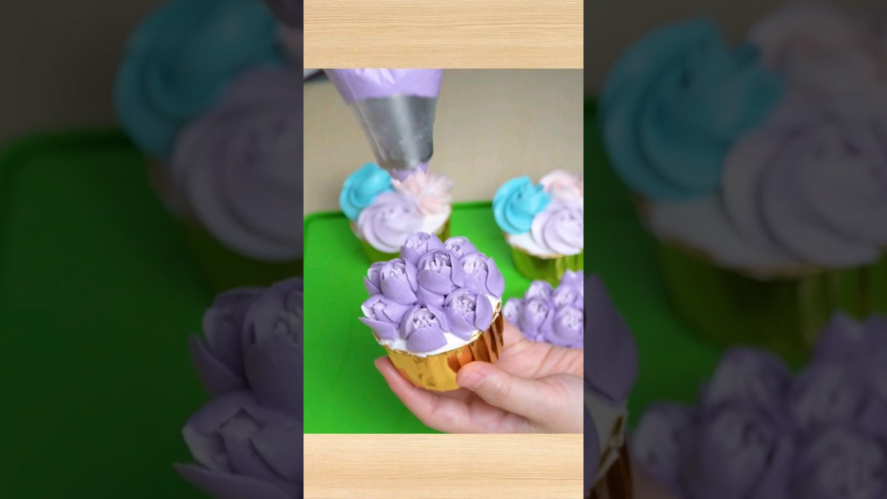 how to use spuit rusia #shortsvideo #cake #cakedecorating #spuit #pipping #cupcake