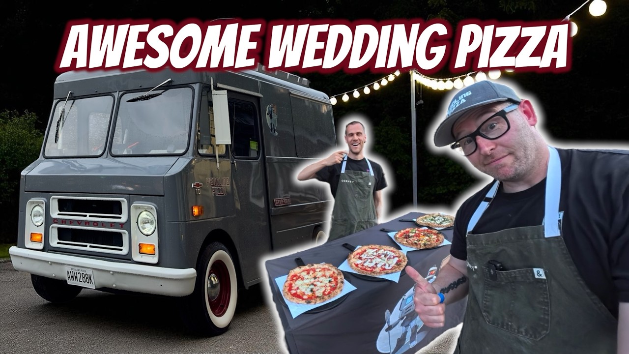 A Peddling Pizza vegetarian wedding service
