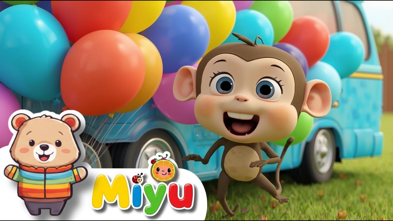 🎵✨ Palloncini Colorati e Avventure Magiche! Impara i Colori con Miyu - Canzoni per Bambini 🎨🚗