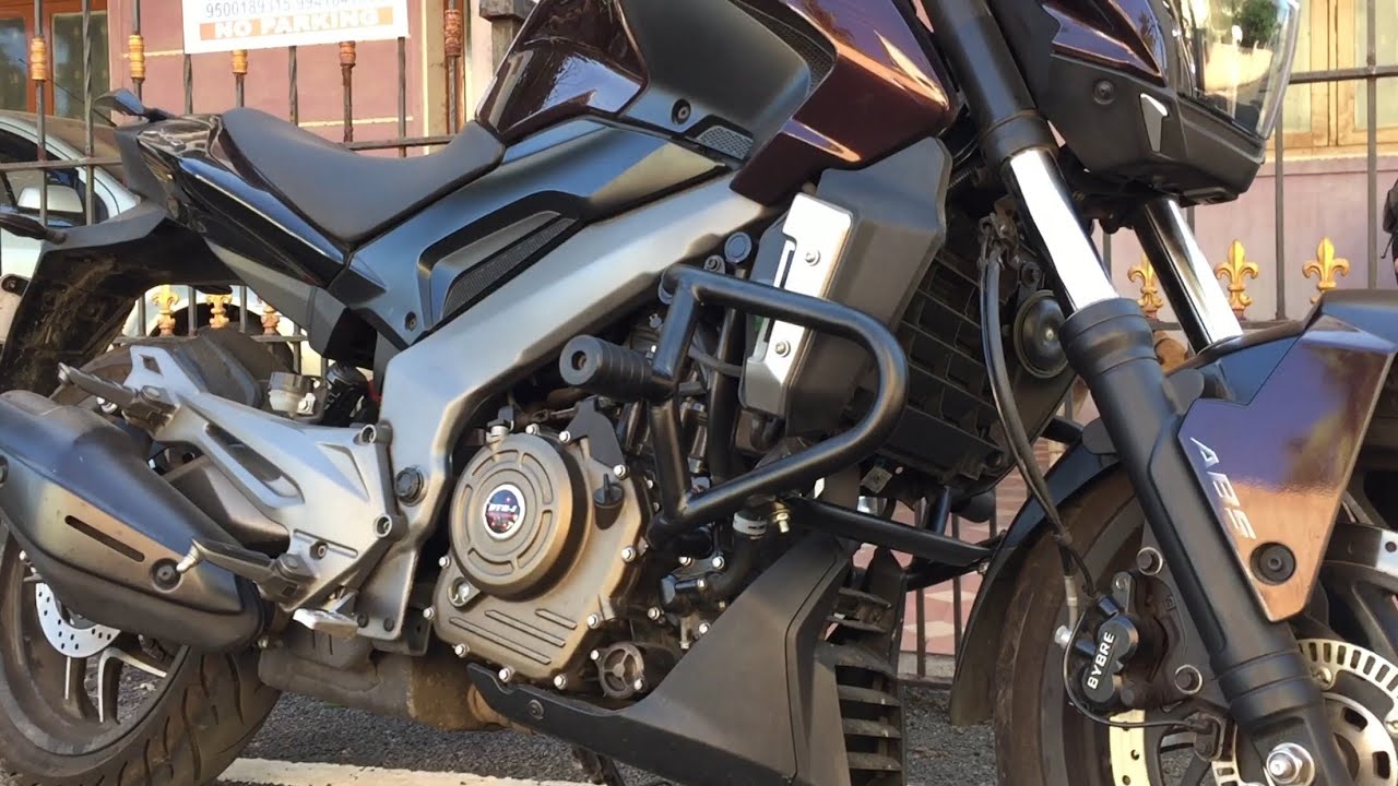 Dominar 400 modification - Custom Crash guard installation