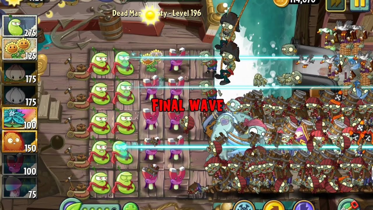 Dead Man's Booty  Level 190 - 200 | Plants Vs Zombies 2 Reflourished Endless Zone 