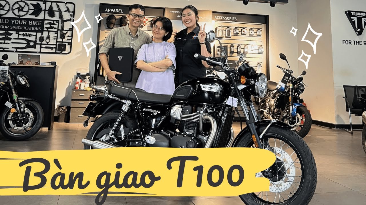 Bonneville T100 – Bàn Giao Thành Công, Khách Vui Hết Nấc| Quỳnh Triumph | Triumph Quận 7